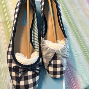 NWT Draper James💙 Taylor Flats Shoes Navy size 9